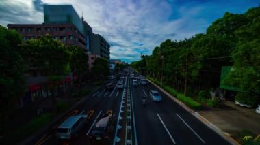 Tokyo 'da Kanpachi Bulvarı' ndaki otomobil sokağının zaman çizelgesi.