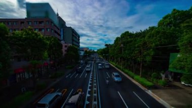 Tokyo 'da Kanpachi Bulvarı' ndaki otomobil sokağının zaman çizelgesi.