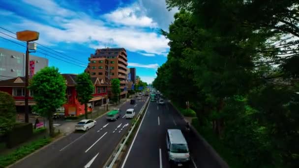 Časová prodleva na ulici Kanpachi v Tokiu, denní záběr — Stock video