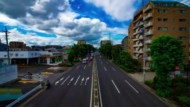 Um timelapse da rua do carro na avenida Kanpachi em Tóquio daytime wide shot — Vídeo de Stock