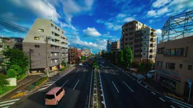 Tokyo 'da Kanpachi Bulvarı' ndaki otomobil sokağının zaman çizelgesi.