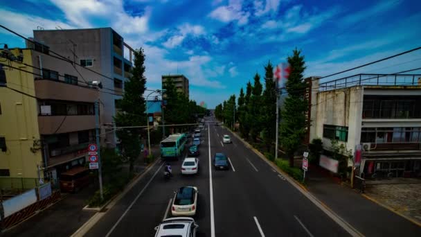 Timelapse de la rue du centre-ville de l'avenue Oume à Tokyo plan d'ensemble diurne — Video