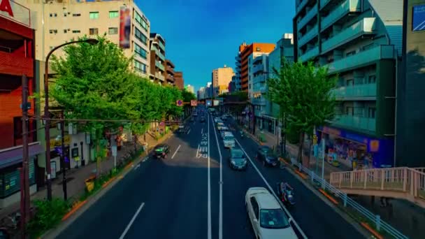 Uma timelapse da baixa da rua na avenida Oume em Tóquio — Vídeo de Stock