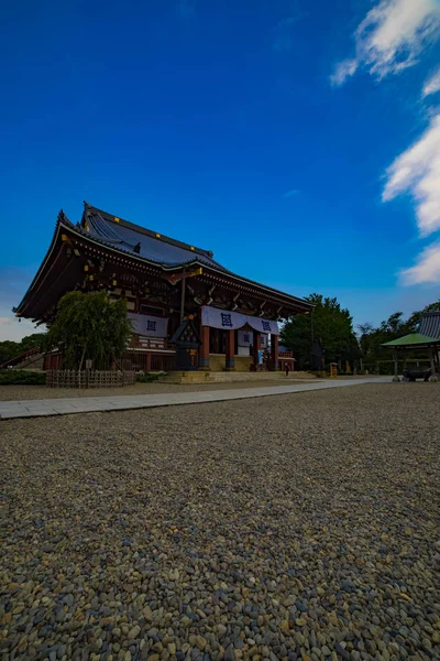 Tempio principale a tempio di honmonji di Ikegami in colpo largo di Tokio — Foto Stock