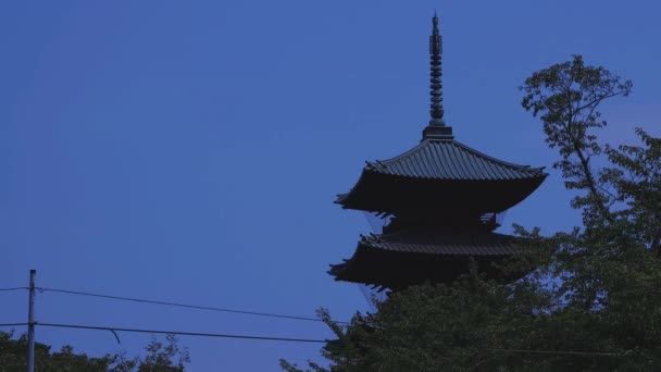 Kuil utama di Kuil Ikegami Honmonji di Tokyo — Stok Video
