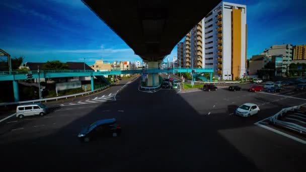 Un timelapse della strada del centro di Kanpachi avenue a Tokyo in pieno giorno — Video Stock