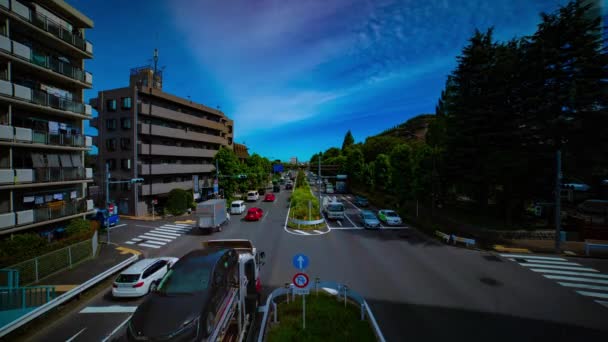 Timelapse ulicy w centrum w Kanpachi Avenue w Tokio w ciągu dnia szeroki strzał — Wideo stockowe