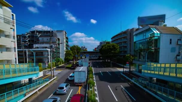东京康柏大道市中心街道的延时时间 — 图库视频影像
