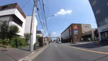 Tokyo gündüz Oume caddesinde şehir caddesi bir sürüş timelapse