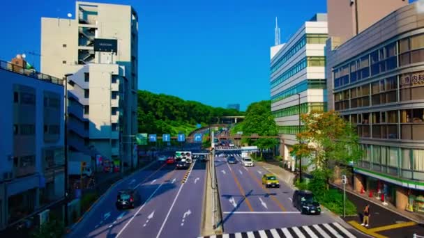 Časový průběh zelené ulice poblíž parku Yoyogi v Tokiu — Stock video