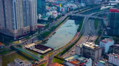 Ho Chi Minh yüksek açılı zoom 'da bir zaman çizelgesi
