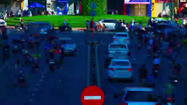 Час заторів у метушливому містечку Хо Ши Мін. — стокове відео