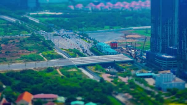 Чаммелапс мініатюрного дорожнього затору біля метушливого містечка Хо Ши Мін. — стокове відео