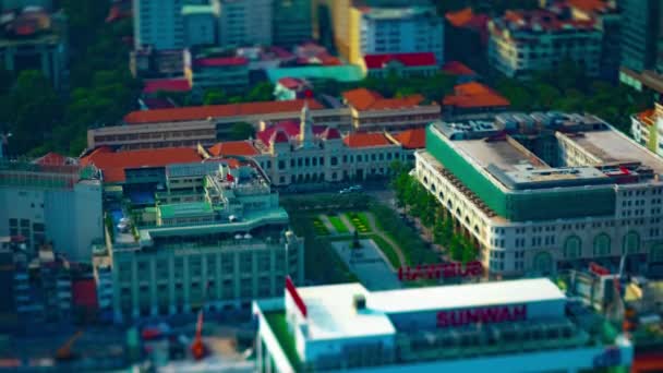 Хронология миниатюрной пробки в офисе комитета по народам Хо Ши Мина — стоковое видео