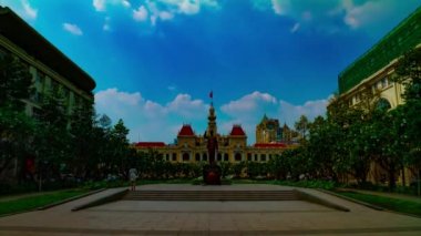 Ho Chi Minh 'deki Nguyen Hue caddesinde zaman çizelgesi