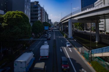 Sotobori Bulvarı 'nda minyatür bir cadde.