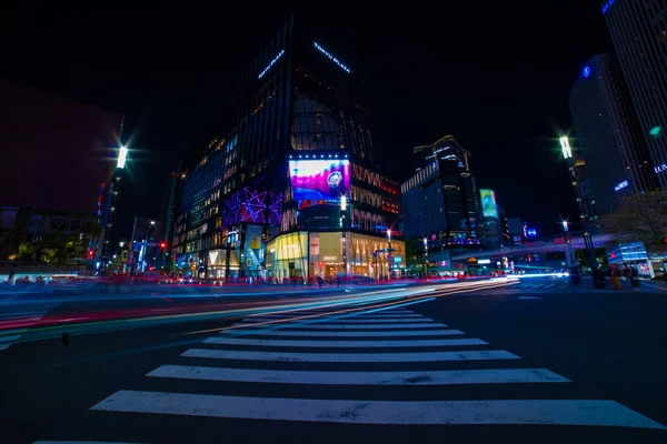밤에 신자토 오쿄오 시내의 거리 — 스톡 사진