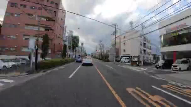 En pov timelapse av körning stadsbild på Inokashira avenue i Tokyo — Stockvideo