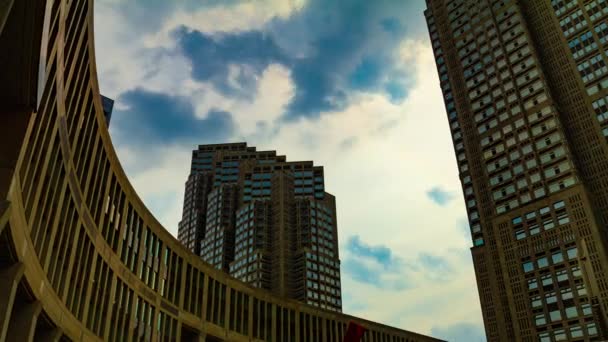 A timelapse of Tokyo Metropolitan Government wide shot panning — Stock Video