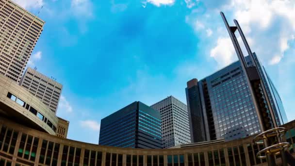 A timelapse of Tokyo Metropolitan Government wide shot zoom — Stock Video