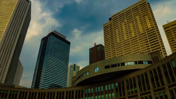 A timelapse of Tokyo Metropolitan Government wide shot zoom — Stock Video