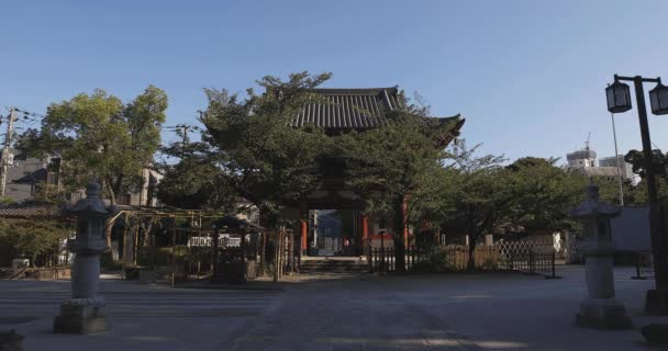 东京Meguro fudo寺正门 — 图库视频影像