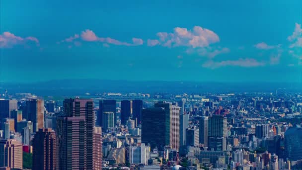 Timelapse miejskiego krajobrazu na miejskim mieście na Azabu terenie w Tokio wysoki kąt pochylenia — Wideo stockowe