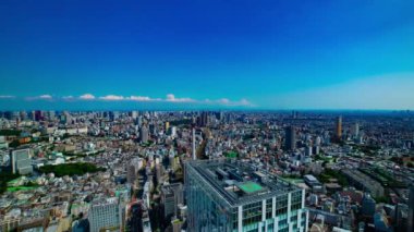 Tokyo 'daki Ebisu bölgesinde panoramik şehir manzarası zamanlaması