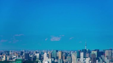 Tokyo gökyüzü ağacının arkasındaki Aoyama bölgesinin zaman çizelgesi.
