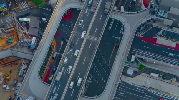 A timelapse do cruzamento em Shibuya em Tóquio grande ângulo tiro longo panning — Vídeo de Stock
