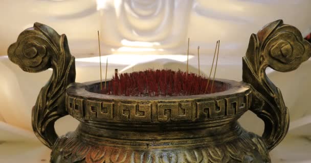 Patung Buddha di taman Suoi Tien di Ho Chi Minh Vietnam genggam — Stok Video