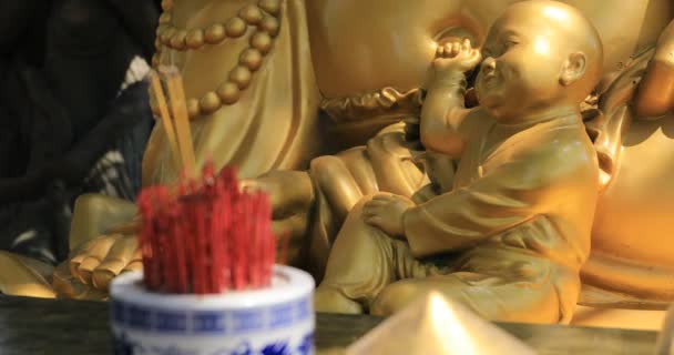 位于越南胡志明市瑞天园的香烛 — 图库视频影像