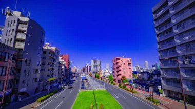 Tokyo 'daki Yamanote Bulvarı' ndaki şehir manzarasının zaman çizelgesi.