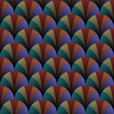 Renkli geometrik Retro Dikişsiz desen vektör çizim