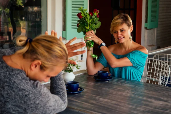 first date spending time together ignoring real communication using gadgets , bored chatting online mobile conversation addicted to devices disappoint couple in restaurant, bad relationship