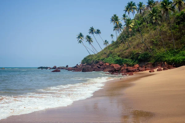 Playa de Cola Colva en el paraíso Goa copyspase — Foto de Stock