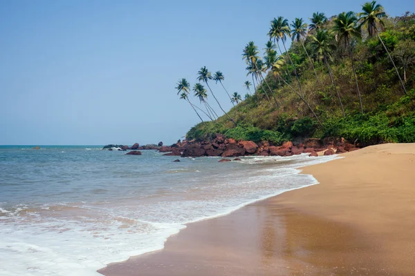 Praia de Cola Colva no paraíso Goa copyspase — Fotografia de Stock