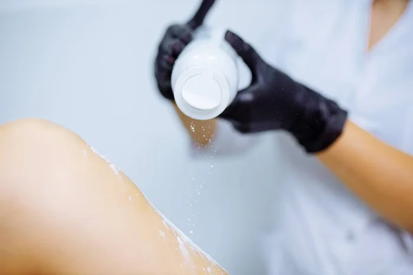 medical hot wax epilation in spa salon