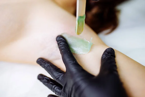 medical hot wax epilation in spa salon