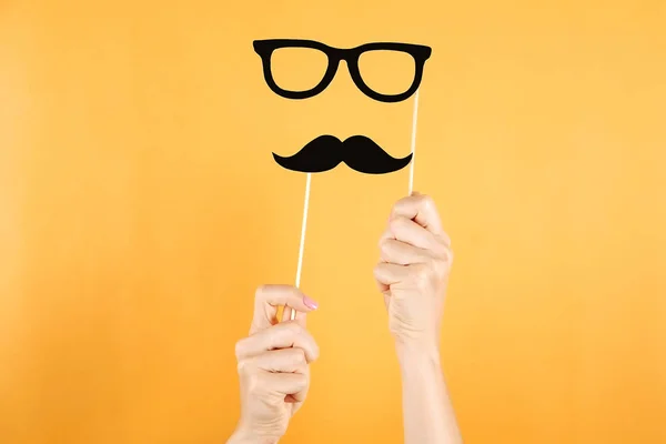 Conceito Movimento Evento Anual Envolvendo Crescimento Bigode Barba Durante Mês — Fotografia de Stock