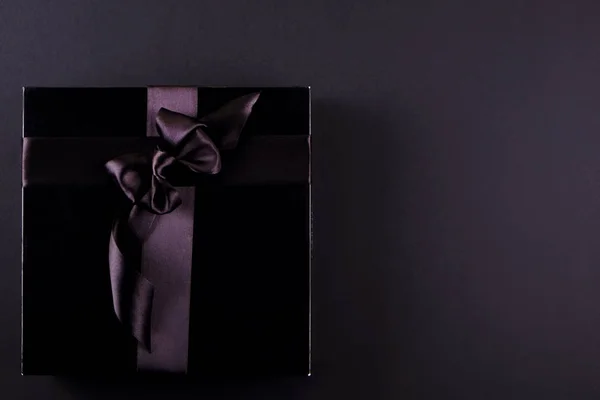 Hermosa Composición Minimalista Usos Múltiples Con Caja Regalo Envuelta Atada — Foto de Stock