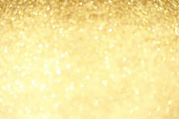 Brilhantes Brilho Dourado Com Efeito Bokeh Foco Seletivo Fundo Festivo — Fotografia de Stock