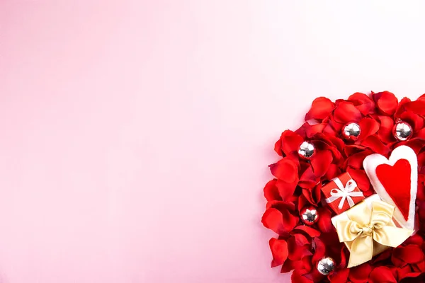 Ρομαντικά Ευτυχισμένη Ημέρα Του Αγίου Βαλεντίνου Ευχετήριες Κάρτες Γάμος Πρόσκληση — Φωτογραφία Αρχείου