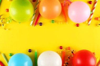 Kopya alanı ile Doğum günü partisi kiti.