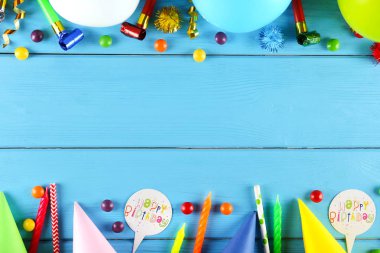 Kopya alanı ile Doğum günü partisi kiti.