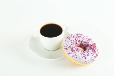 Canlı renkler parlak sır çörek ile en az kompozisyon.