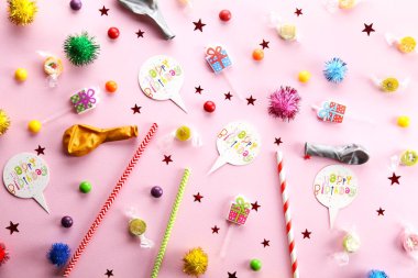 Kopya alanı ile Doğum günü partisi kiti.