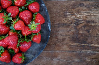 Çilek yakın kompozisyon.