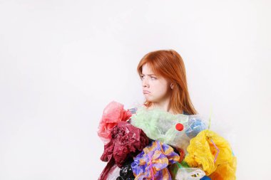 Anti plastik kampanya afiş konsepti.