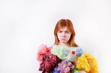 Anti plastik kampanya afiş konsepti.